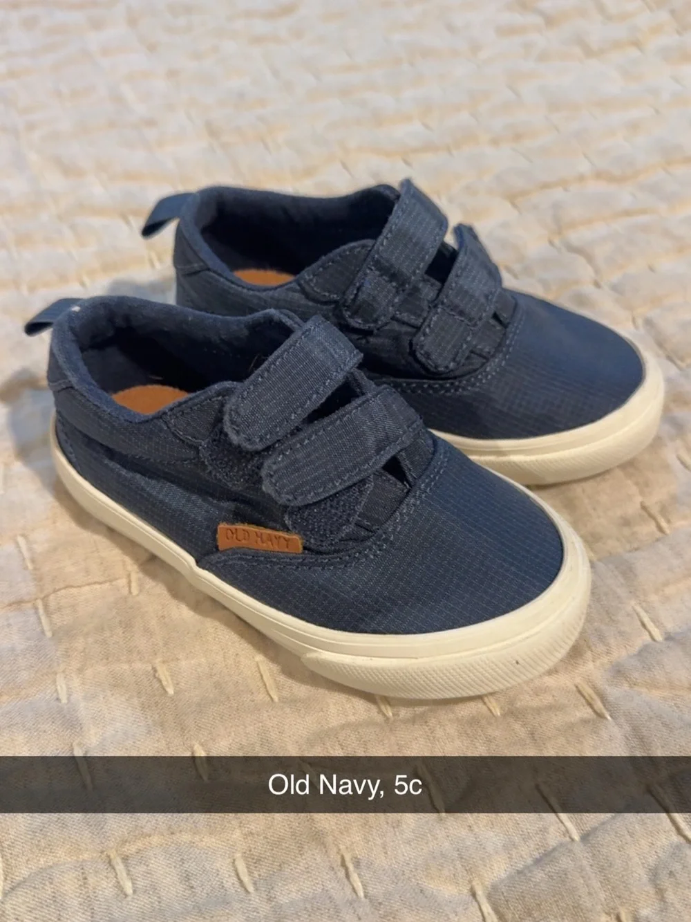 Old Navy Navy Blue Kids Velcro Sneakers